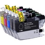 Set of 5 Compatible Brother LC-3013 High Yield Ink Cartridges (Replaces LC-3011)