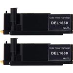 Set of 2 Compatible Dell 332-0399 Black Toner Cartridges (4G9HP)