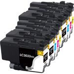 Set of 9 Compatible Brother LC-3033 Extra High Yield Ink Cartridges