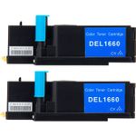 Set of 2 Compatible Dell 332-0400 Cyan Toner Cartridges (5R6J0)