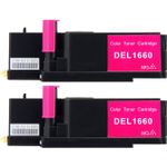 Set of 2 Compatible Dell 332-0401 Magenta Toner Cartridges (4J0X7)