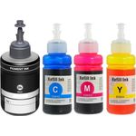 Set of 4 Compatible Epson 774 & 664 High Yield Ink Bottle