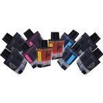 Set of 10 Compatible Brother LC-41 Ink Cartridges