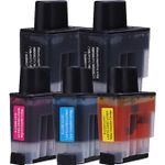 Set of 5 Compatible Brother LC-41 Ink Cartridges