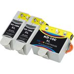 Set of 3 Compatible Kodak 10XL High Yield Ink Cartridges