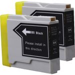 Set of 2 Compatible Brother LC-51BK Black Ink Cartridges