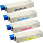 Set of 4 Compatible OkiData Type C8 High Yield Toner Cartridges