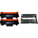 Set of 3 Compatible Brother TN-770 & DR-730 Extra High Yield Toner & Drum Cartridges