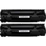 Set of 2 Compatible Canon 128 Black Toner Cartridges (3500B001AA)