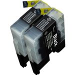 Set of 2 Compatible Brother LC-75BK Black High Yield Ink Cartridges (Replaces LC-71BK)