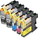 Set of 5 Compatible Brother LC-103 High Yield Ink Cartridges (Replaces LC-101)