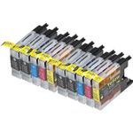 Set of 10 Compatible Brother LC-79 Extra High Yield Ink Cartridges