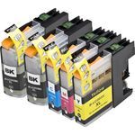 Set of 5 Compatible Brother LC-203 High Yield Ink Cartridges (LC-201)