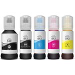 Set of 5 Compatible Epson T512 Ink Bottle