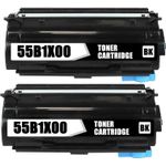 Set of 2 Compatible Lexmark 55B1X00 Extra High Yield Laser Toner Cartridge