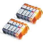 Set of 10 Compatible Canon PGI-225 & CLI-226 Ink Cartridges