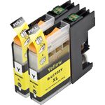 Set of 2 Compatible Brother LC-103 / LC-101 Yellow High Yield Ink Cartridges