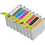 Set of 8 Compatible Epson 87 Ink Cartridges