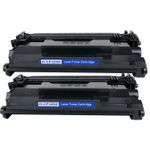 Compatible 2 Pack HP 26X Black High-Yield Toner Cartridge (CF226X)