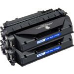 2 Pack Compatible HP 80X Black High Yield Toner Cartridge (CF280X)