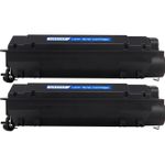 2 Pack Compatible HP 55X High-Yield Black Toner Cartridge (CE255X)