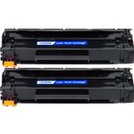 Compatible 2 Pack HP 85A Black Jumbo Toner Cartridge (CE285A)