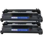 2 x Compatible Canon 052H Black High-Yield Toner Cartridges (2200C001)