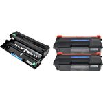 3 Pack Compatible Brother TN850 & DR820 High-Yield Toner & Drum Cartridges