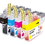 Set of 4 Compatible Brother LC402 XL High Yield Ink Cartridges