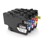 Set of 4 Compatible Brother LC404 XL High Yield Ink Cartridges