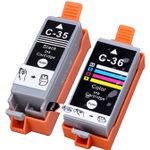 Compatible 2 Pack Canon PGI-35 & CLI-36 Ink Cartridges