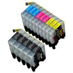 Compatible 14 Pack Brother LC75 High-Yield Ink Cartridges (Replaces LC71)