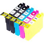 Set of 5 Compatible Epson 202XL High Yield Ink Cartridges