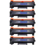 5 Pack Compatible Brother TN760 Black High-Yield Toner Cartridge (Replaces TN730)