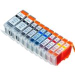 Set of 10 Compatible Canon PGI-5 & CLI-8 Ink Cartridges