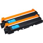 Set of 2 Compatible Brother TN-210C Cyan Toner Cartridges