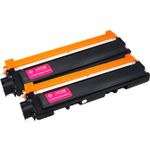 Set of 2 Compatible Brother TN-210M Magenta Toner Cartridges