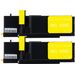 Compatible Dell 331-0779 Yellow High Yield Toner Cartridges 2-Pack (DG1TR)