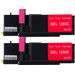 Compatible Dell 331-0780 Magenta High Yield Toner Cartridges 2-Pack (5GDTC)