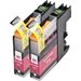 Set of 2 Compatible Brother LC-105M Magenta Extra High Yield Ink Cartridges