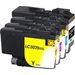 Set of 4 Compatible Brother LC-3039 Ultra High Yield Ink Cartridges