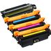 Set of 4 Compatible HP 646X & 646A Toner Cartridges