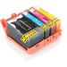 Set of 4 Compatible HP 934XL & Compatible HP 935XL High Yield Ink Cartridges