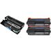 3 Pack Compatible Brother TN850 & DR820 High-Yield Toner & Drum Cartridges