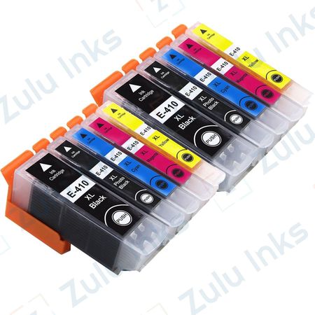 Set of 10 Compatible Epson 410XL High Yield Ink Cartridges