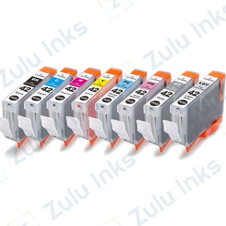 Set of 8 Compatible Canon CLI-42 Ink Cartridges