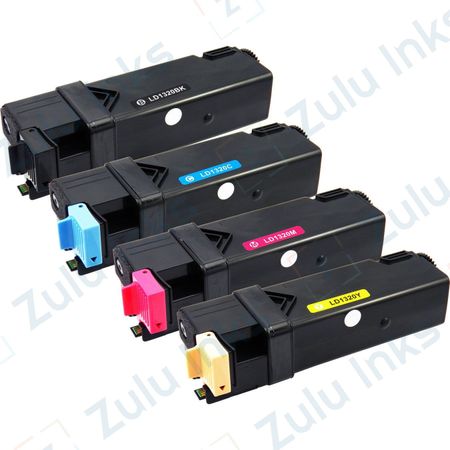 Set of 4 Compatible Dell 1320c High Yield Toner Cartridges