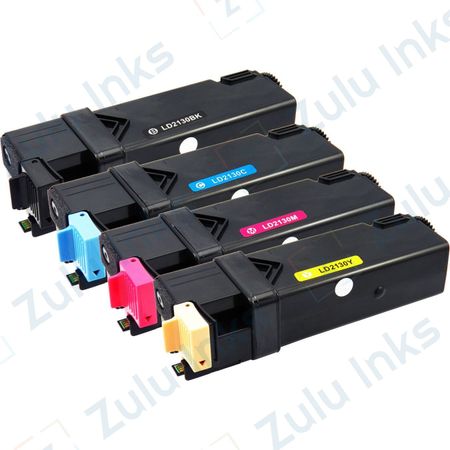 Set of 4 Compatible Dell 2130 / 2135cn High Yield Toner