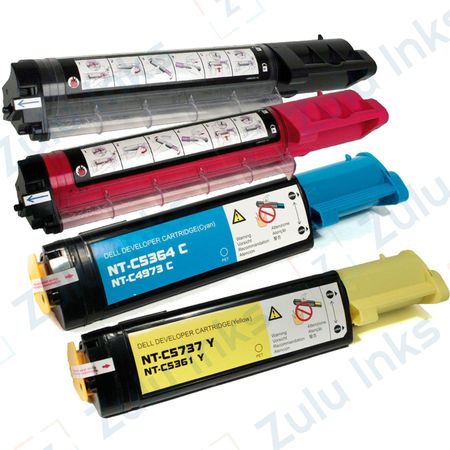 Set of 4 Compatible Dell 3000cn / 3100cn High Yield Toner