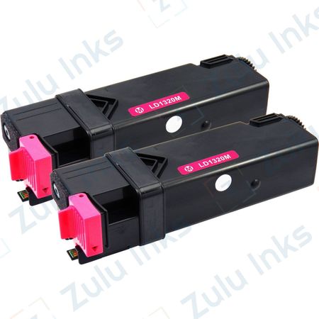 Set of 2 Compatible Dell 310-9064 Magenta High Yield Toner Cartridges (KU055)